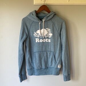 Roots hoodie sweater classic blue